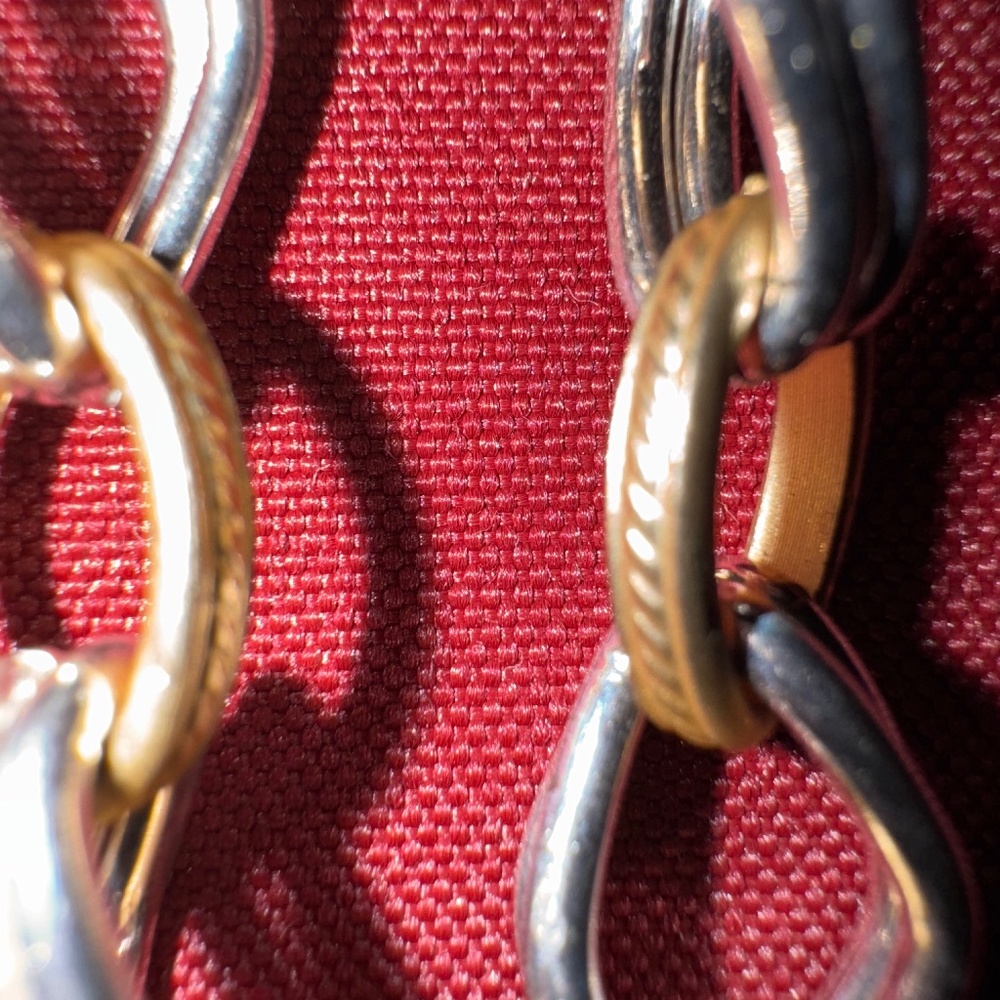 Coin pendant, vintage reproduction mixed metal necklace - Picture 7 of 11